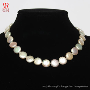 13mm Coin Baroque Pearl Necklace (EN1356)